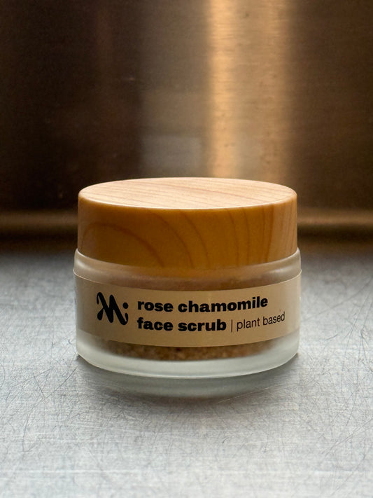 rose chamomile face scrub