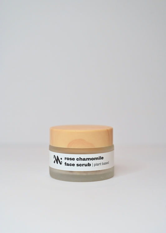 rose chamomile face scrub